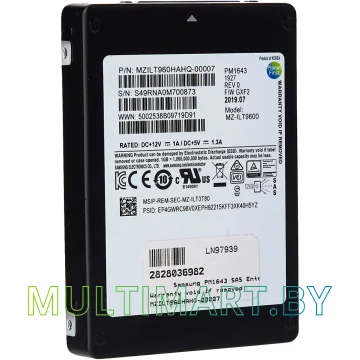 SSD диск Samsung PM1643 1.92TB (MZILT1T9HAJQ) картинка 2